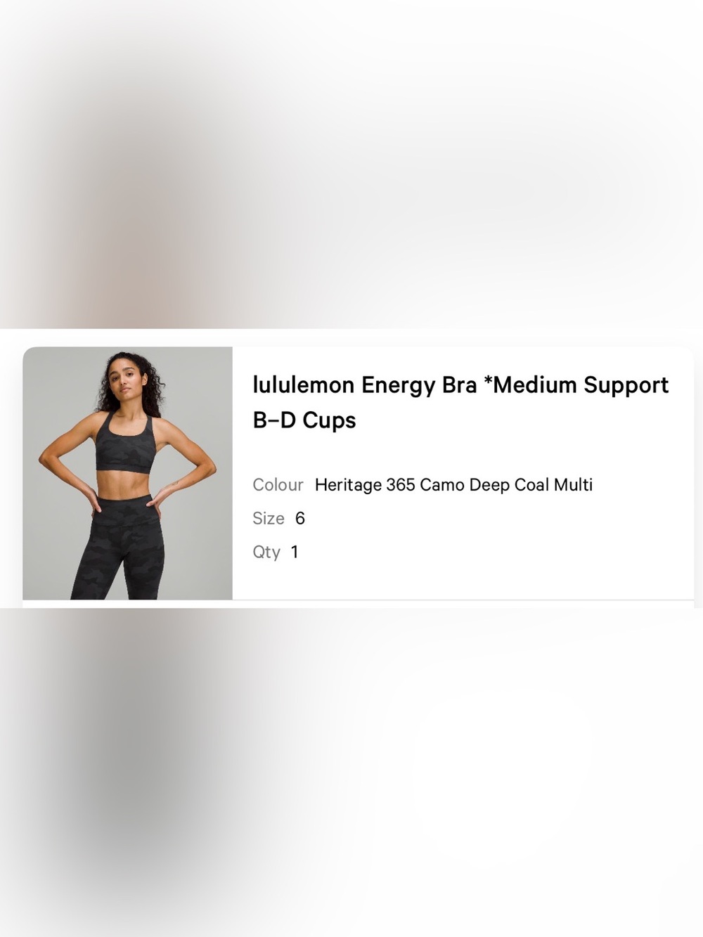 lululemon Energy Bra *Medium Support
B-D Cups